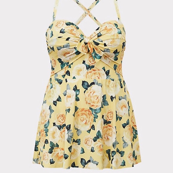 torrid yellow swimsuit